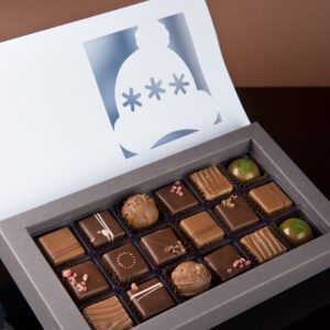Boite de pralinés (18 pces), 205gr.