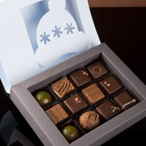 Boite pralinés (12 pces), 125gr.